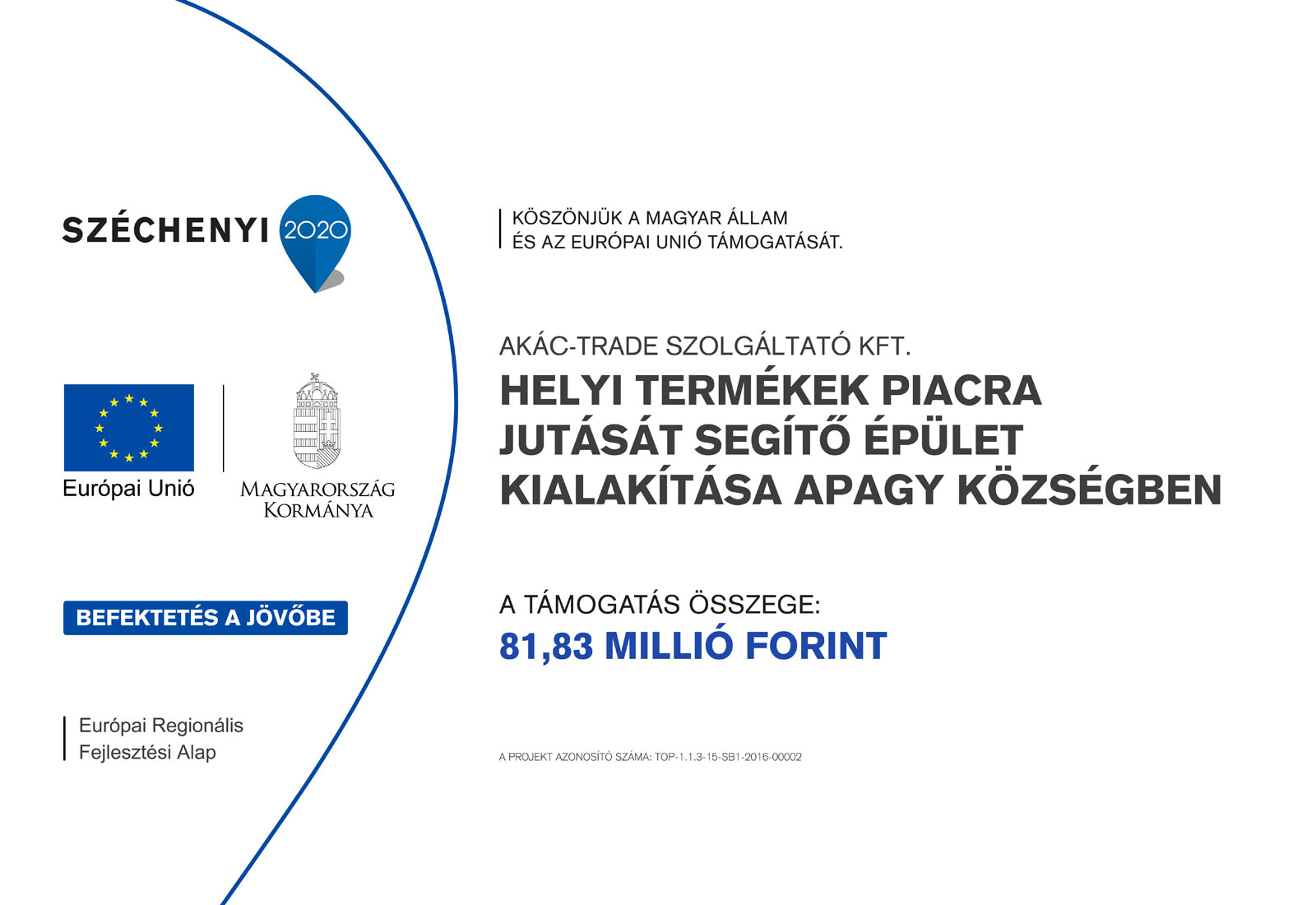 Hűtőház kivitelezés – Akác-Trade pályázat megvalósítás